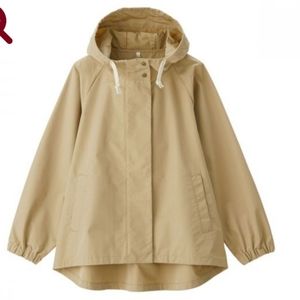 NWT Muji water repellent hooded jacket